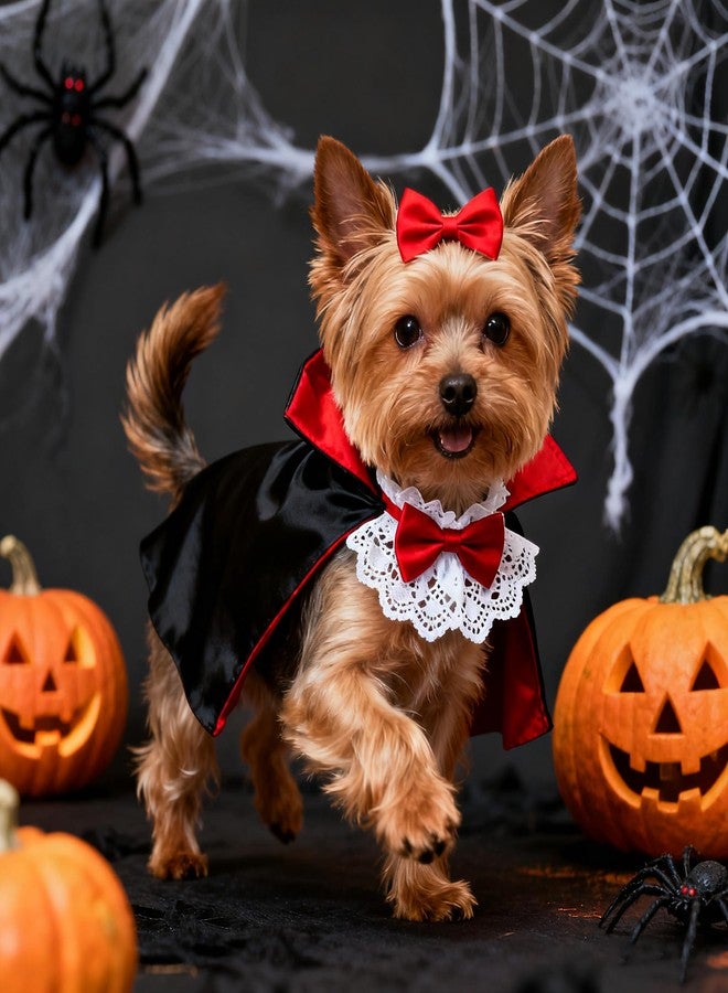 SANDTIMER Pet Vampire Cloak, Cloak Wings Halloween, for Small Medium Large Dog Pet Clothes,Halloween Pet Costumes,Dog Cat Halloween Costumes Cape Pet - Image 2